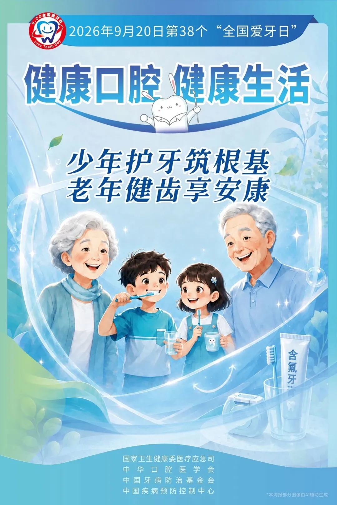 2026全国爱牙日：少年护牙筑根基，老年健齿享安康